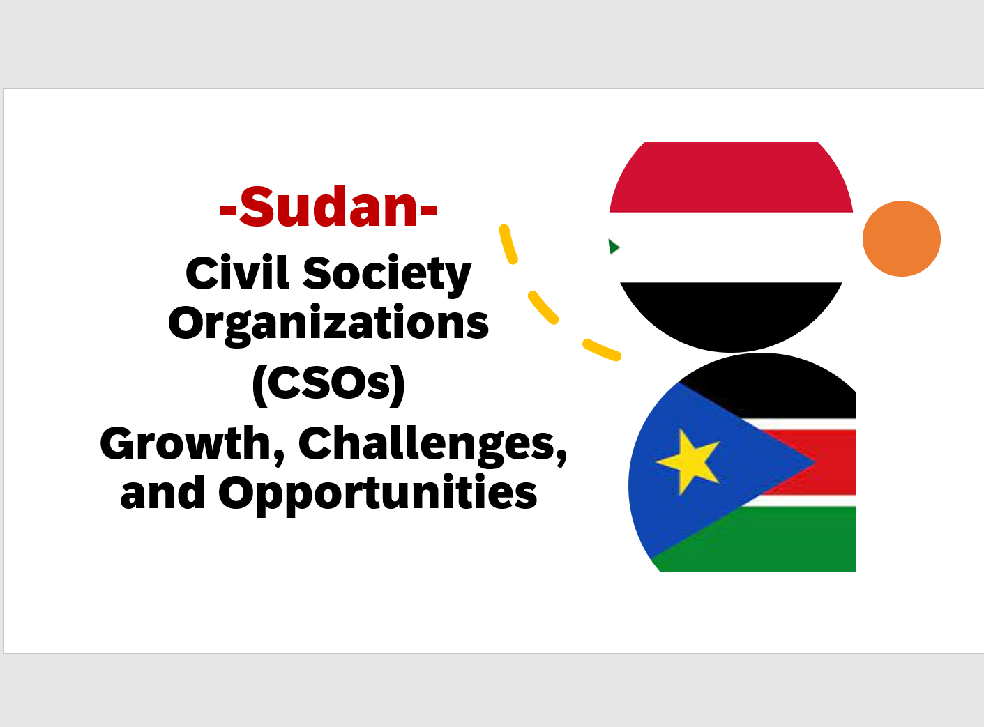 Nurturing Progress: Sudan Civil Society Organizations - Growth ...